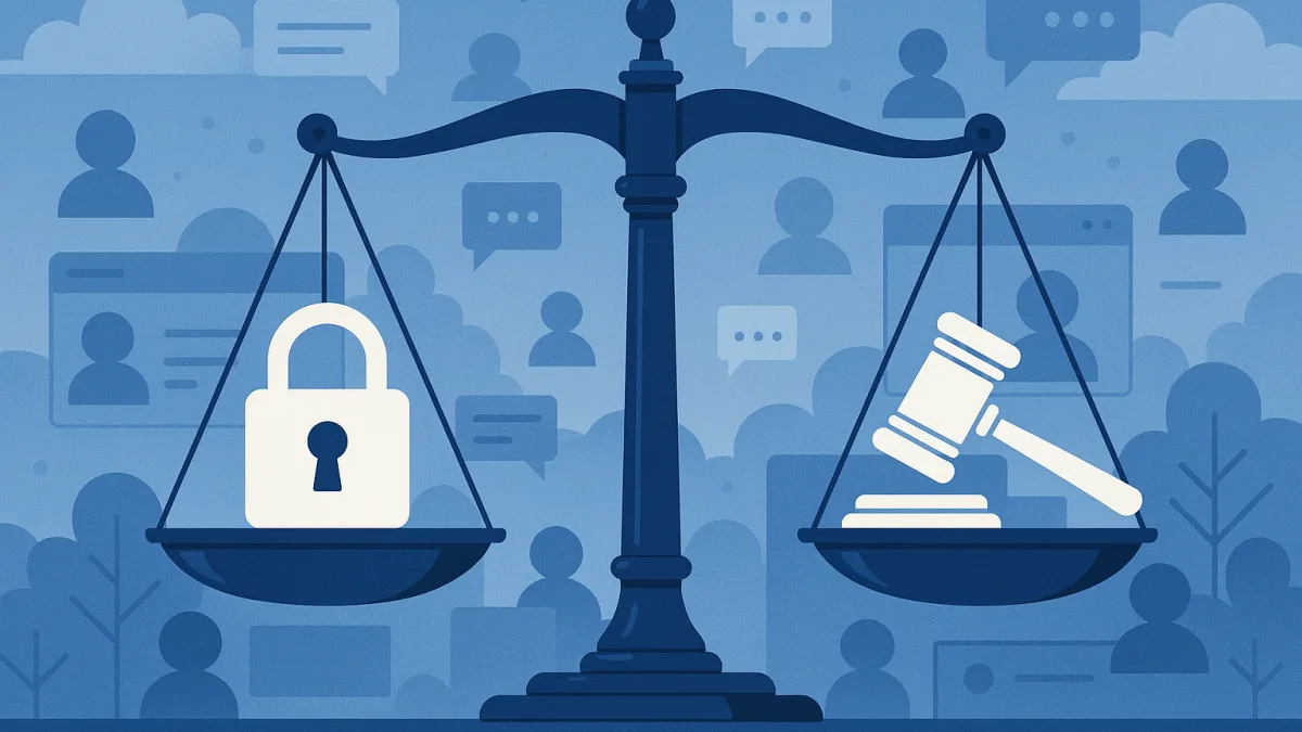 Balancing Moderation and Privacy in Chat Communities